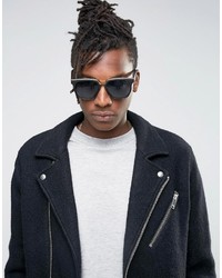 Asos Square Sunglasses With Gold Top