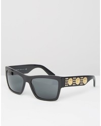 Versace Square Sunglasses With Repeat Side Medusa