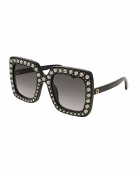 Gucci Square Swarovski Sunglasses