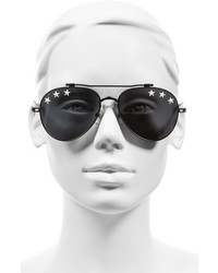 Givenchy Star Detail 58mm Mirrored Aviator Sunglasses