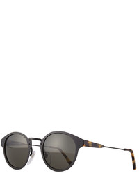 Super By Retrosuperfuture Panama Intellect Round Sunglasses Black