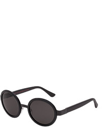Super By Retrosuperfuture Santa Matte Round Sunglasses Black