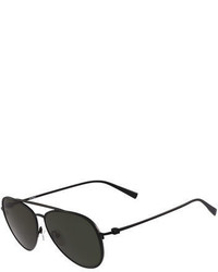 Salvatore Ferragamo Titanium Aviator Sunglasses