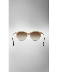 Burberry Trench Collection Round Frame Sunglasses