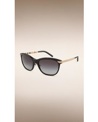 Burberry Trench Collection Round Frame Sunglasses