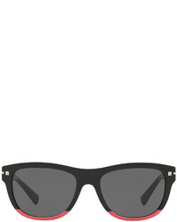 Valentino Two Tone Rockstud Acetate Sunglasses
