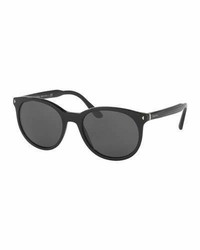 Prada Universal Fit Round Sunglasses Black