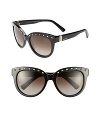 Valentino 54mm Sunglasses Black One Size