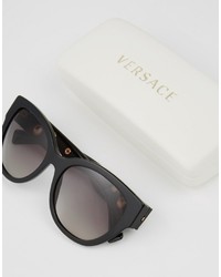 Versace Cat Eye Sunglasses With Eyelet Detail