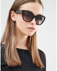 Versace Cat Eye Sunglasses With Eyelet Detail