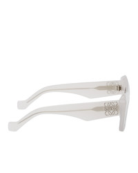 Loewe White Oversized Cat Eye Sunglasses