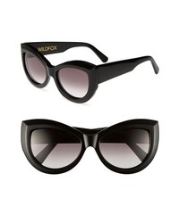 Wildfox Kitten 56mm Sunglasses Black One Size