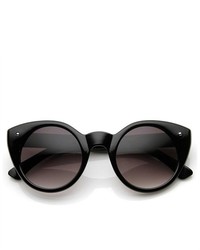 ZeroUV Glam Fashion Round Circle Cateye Sunglasses