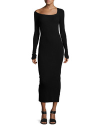 A.L.C. Brynn Long Sleeve Sweater Dress Black