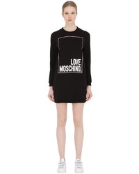 Love Moschino Cotton Sweatshirt Dress