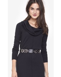 Express Black Cowl Neck Sweater Dress