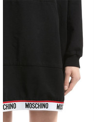 Moschino Logo Hooded Sweatshirt Dress