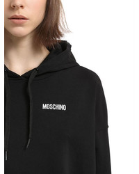 Moschino Logo Hooded Sweatshirt Dress