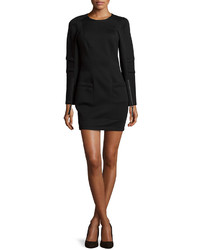 Helmut Lang Long Sleeve Sweatshirt Dress Black
