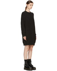 R 13 R13 Black Grunge Sweatshirt Dress 395 SSENSE Lookastic