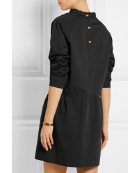 Slub Cotton And Linen Blend Mini Dress Atlantique Ascoli