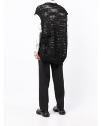 Yohji Yamamoto Asymmetric Knitted Vest