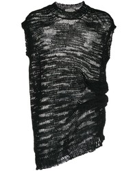 Yohji Yamamoto Asymmetric Knitted Vest
