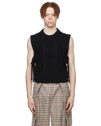 S.S.Daley Black Wool Blandine Vest