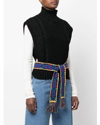 Etro Crocheted Belted Vest