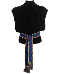 Etro Crocheted Belted Vest