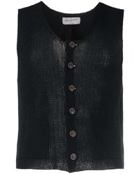 Yohji Yamamoto Cropped Knitted Vest