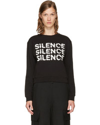 MCQ Alexander Ueen Black Silence Sweatshirt