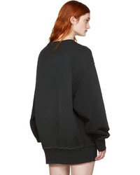 Yeezy Black Boxy Crewneck Sweatshirt