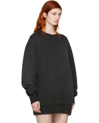 Yeezy Black Boxy Crewneck Sweatshirt