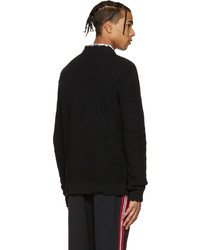 MSGM Black Destroyed Sweater