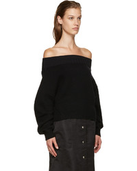 Opening Ceremony Black Off The Shoulder Sweater