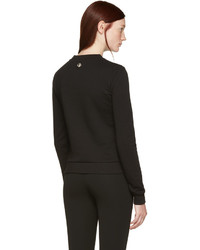Versus Black Patch And Safety Pin Pullover