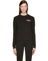 Versus Black Patch And Safety Pin Pullover