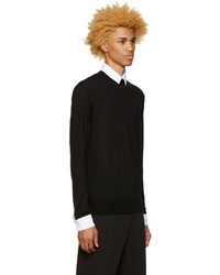 Undercover Black Poplin Detail Sweater