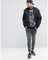 Asos Brand Sweatshirt With Batman Print