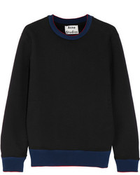 Acne Studios Carly Cotton Jersey Sweatshirt Black