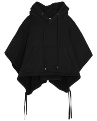 Facetasm Cotton Jersey Hooded Sweatshirt Black