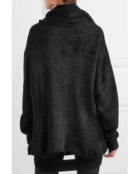 Balenciaga Cutout Chenille Sweater Black