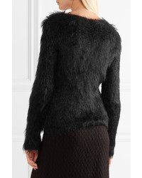 Jil Sander Faux Fur Sweater Black