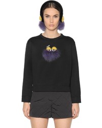 Fendi Fur Monsters Jersey Sweatshirt