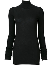 Rick Owens Lilies Fitted Roll Neck Sweater