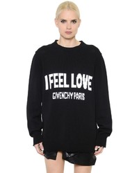 Givenchy I Feel Love Logo Cotton Sweater