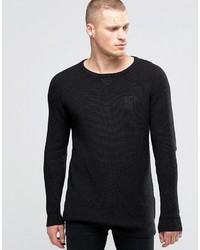 Siksilk Lightweight Sweater With Wide Collar