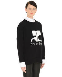 Courreges Logo Cotton Sweatshirt