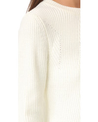 Moon River Long Fray Sweater Top